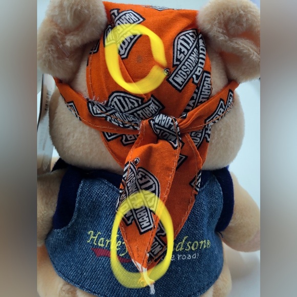 Harley Davidson "Punky” the Pig Bean Bag Plush Animal Toy With Original Tag - Picture 11 of 16